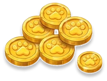 paw coins icon